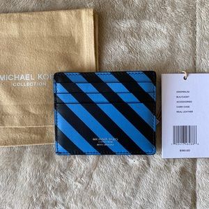Michael Kors Collection Real Leather Card Case